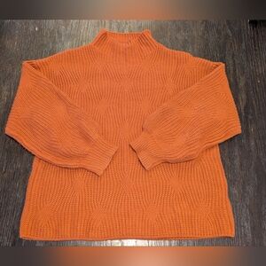 Cozy Orange Knit Sweater